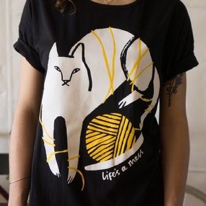 Stay Home Club “Life’s a Mess” loose tee